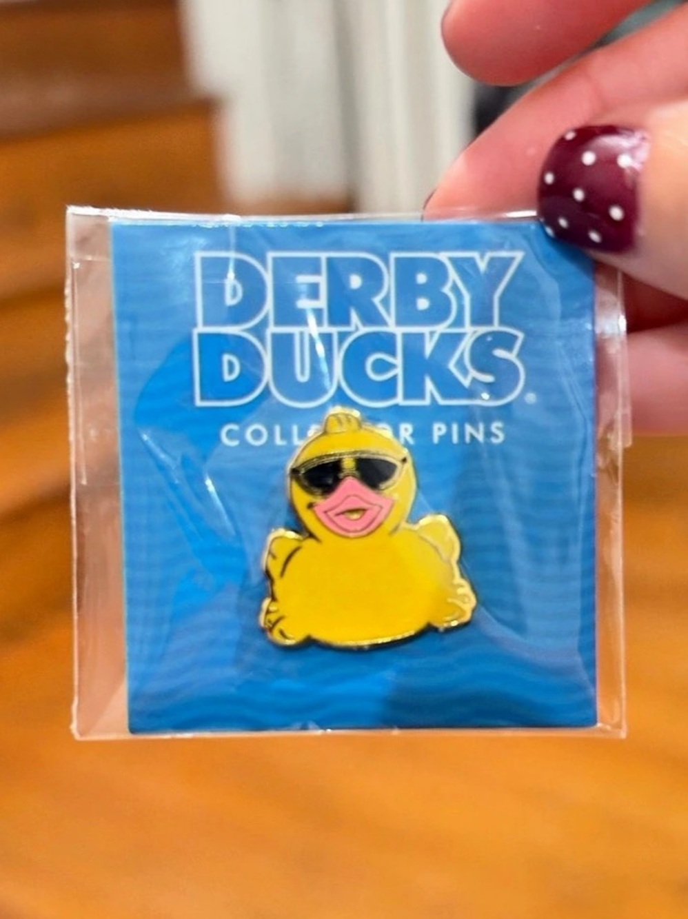 NWT Derby Ducks Collector Pin Yellow Duck